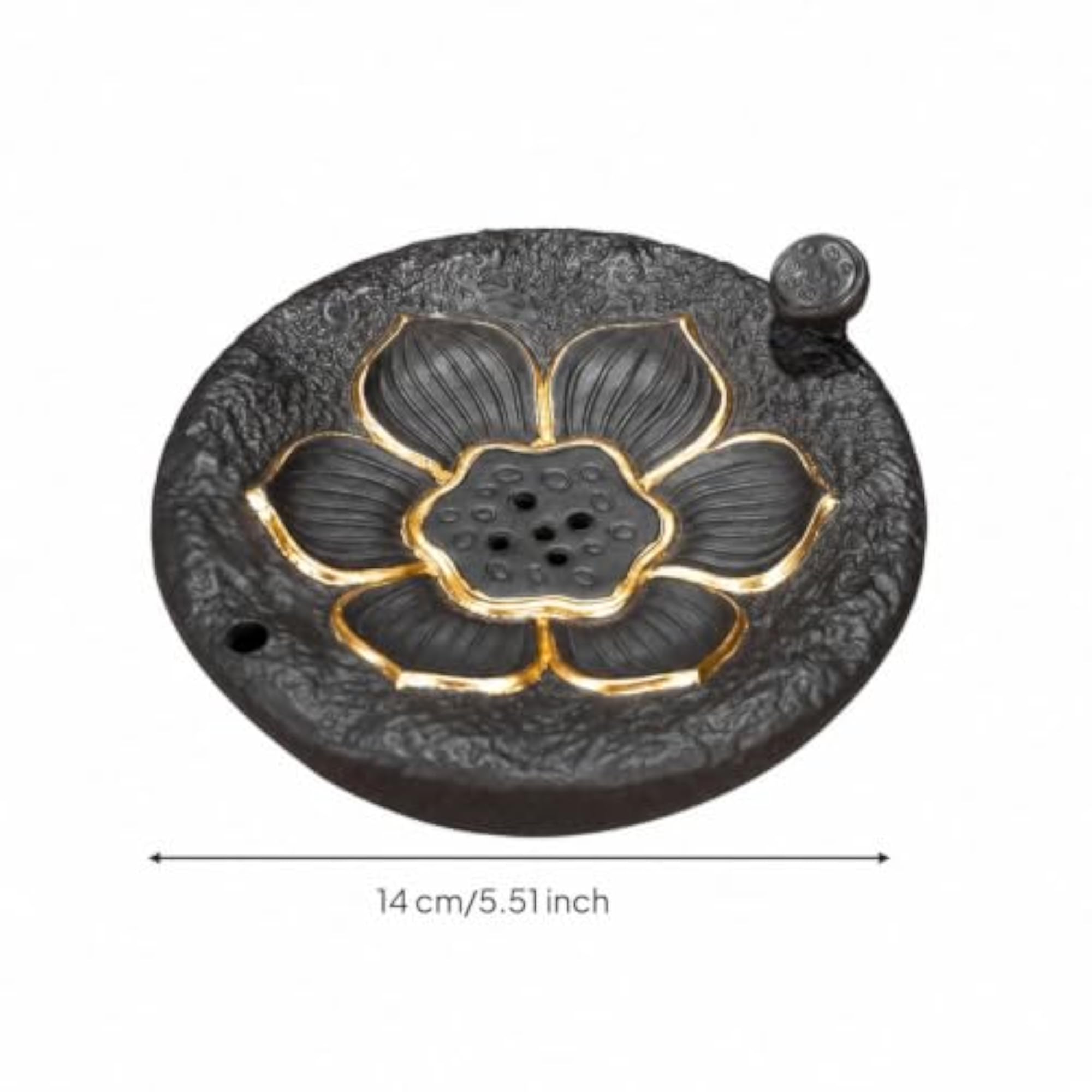 Giftable Violet Clay Teapot Stand, Decorative Tea Tray